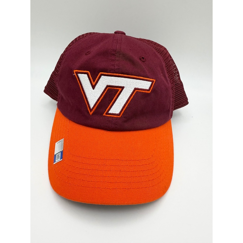 Virginia Tech Hokies Trucker Hat Captivating Headwear Maroon Orange VT Snapback